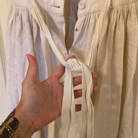 1940/1950 Vintage Cream Circle Dress - Picture 7 of 13